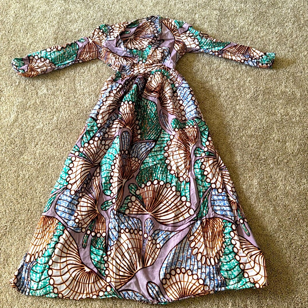 Long V Neck Maxi Dress